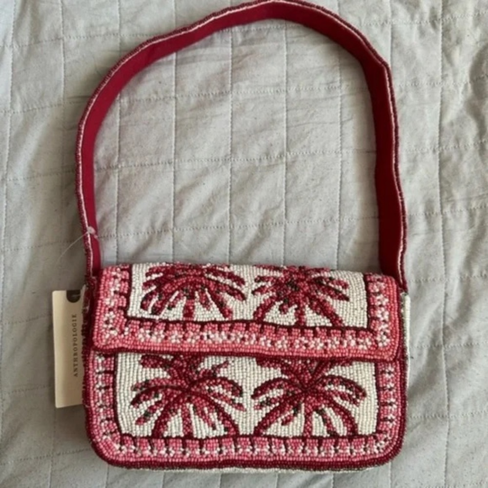 NWT Anthropologie beaded Fiona bag Resort edition SOLD OUT
